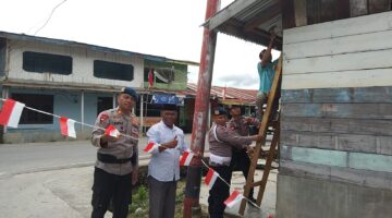 Brimob Aceh, Sambang Desa Dalam Rangka Memeriahkan HUT RI Ke-81